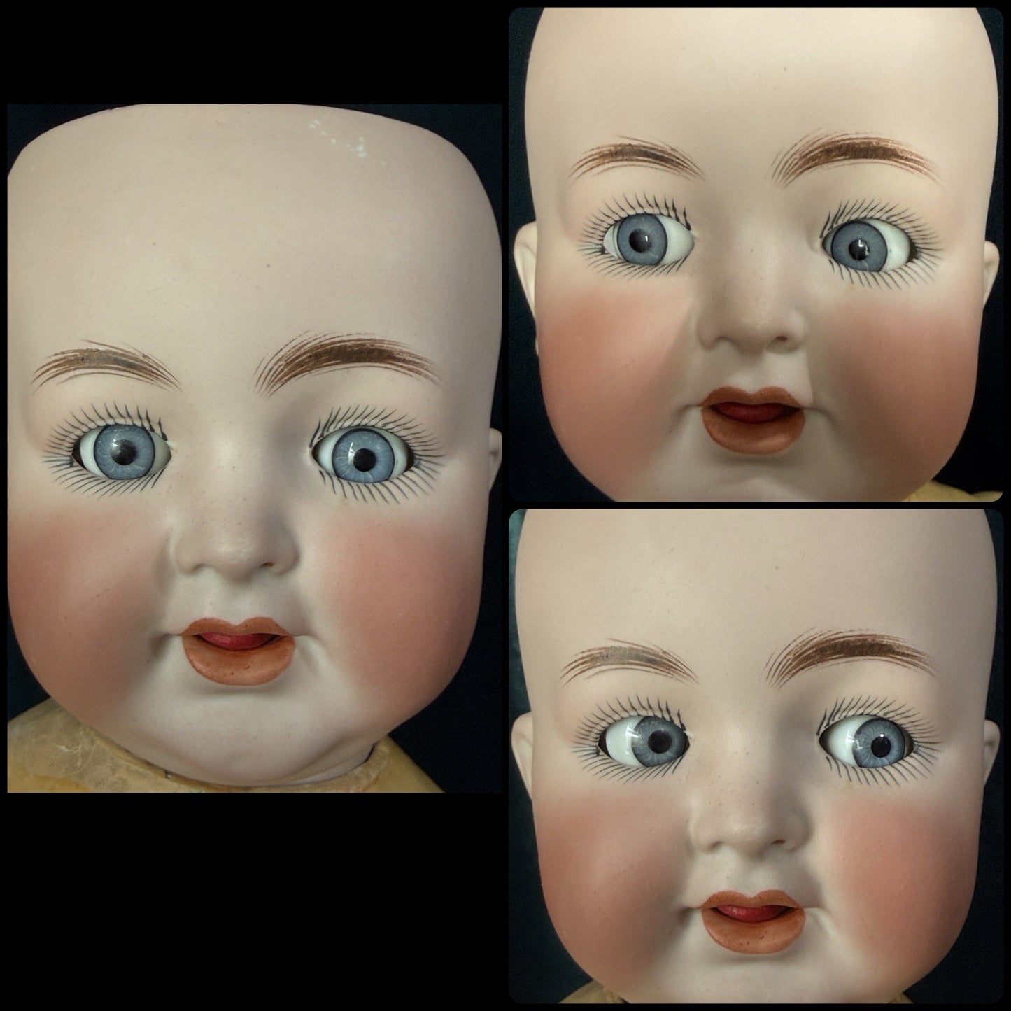 Large 24” Antique German Kammer & Reinhardt Simon Halbig 126 Flirty Eyes Doll
