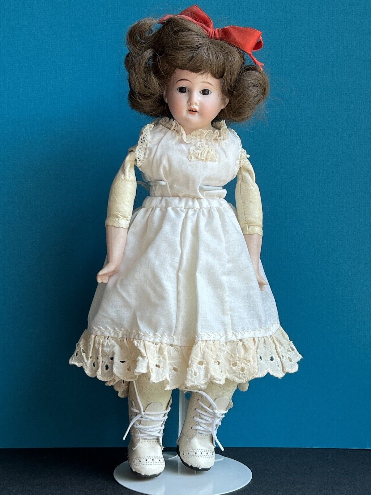 Antique German 13” Cuno & Otto Dressel COD 93-A DEP Bisque Shoulder Head Doll