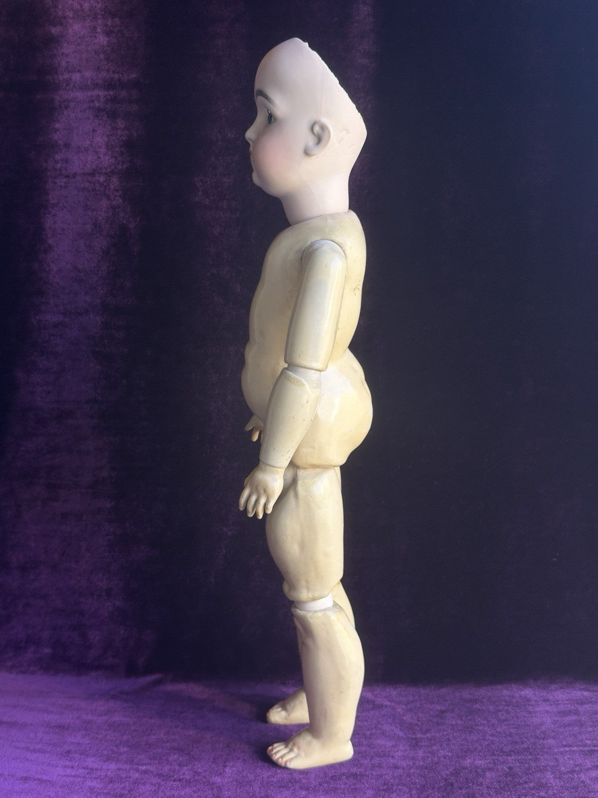 Antique German 18.5” Kestner 129 Bisque Head Composition Body Doll