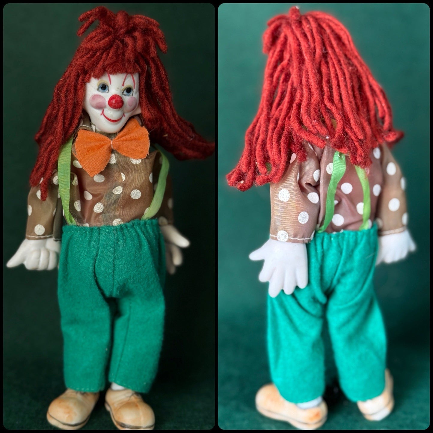 Lot Of 4 Vintage 1960’s Collectible Clowns Dolls & Wizard Of Oz Scarecrow