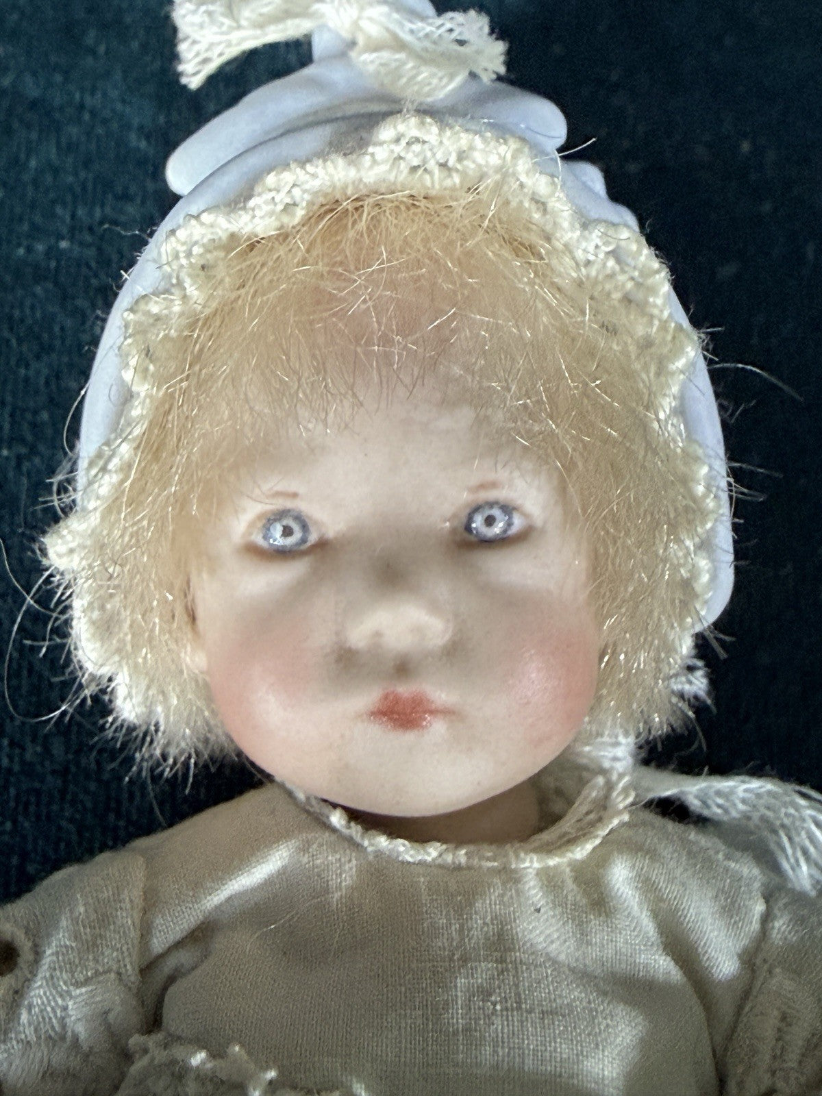 Rare All Porcelain Annette  Himstedt 5” Doll “Mili” Winzlingen Collection