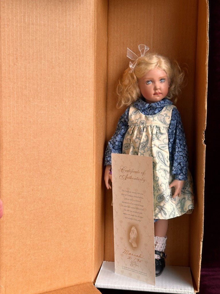 Rare Collectible 16” Helen Kish Mariah Doll Signed LE 75 Redressed + Certificate