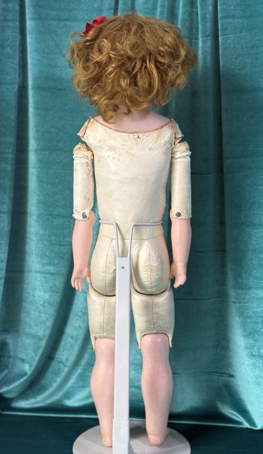 Antique German Simon Halbig  1250 Dainty Dorothy Kid Leather  Body 27” Doll