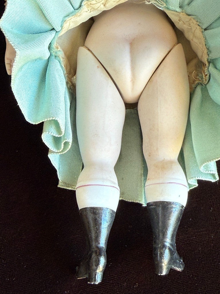 Antique German 7.5” Kestner All Bisque Wrestler Mignonette Closed Mouth Doll