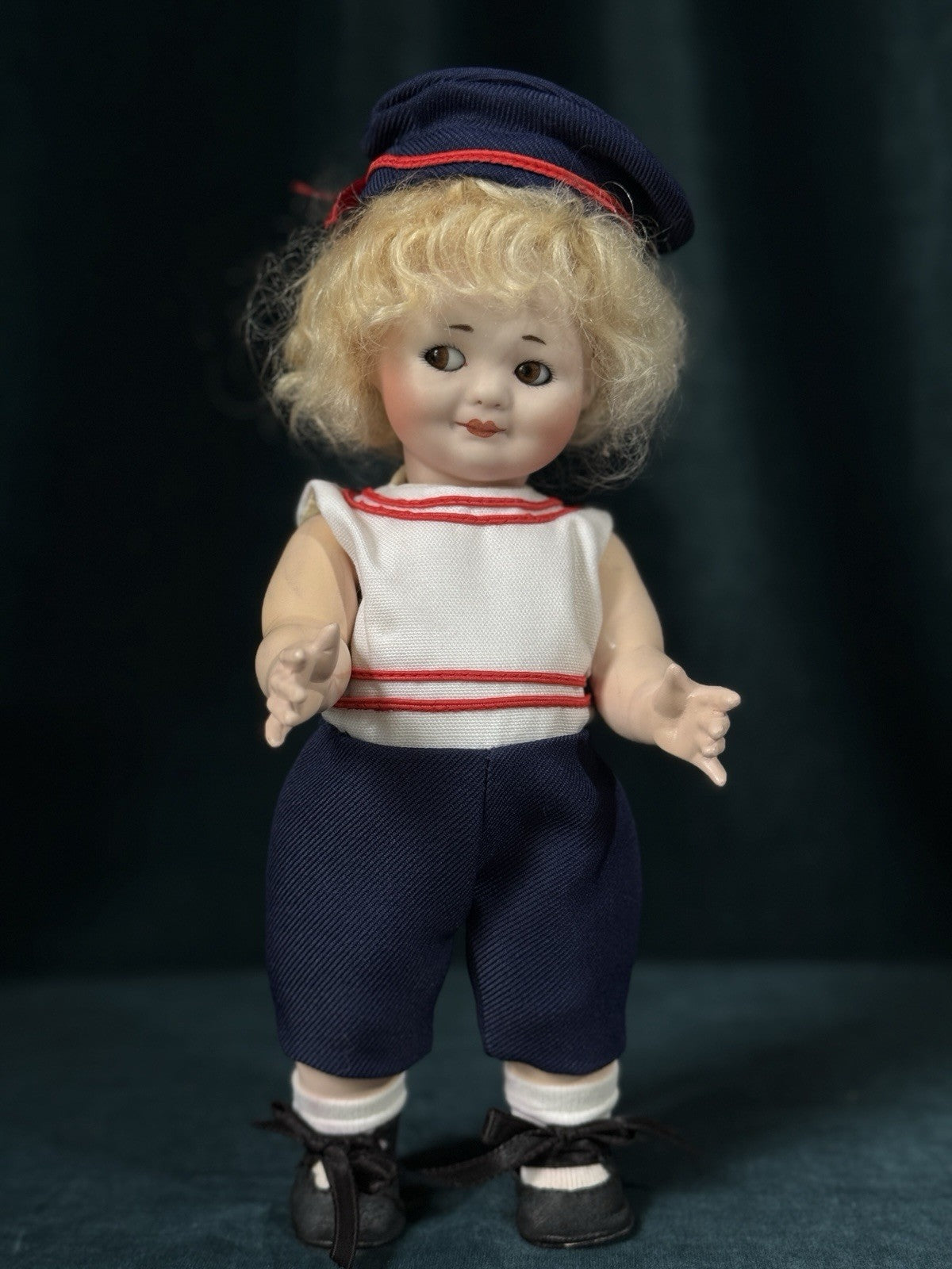 Vintage Reproduction of Rare German Kley & Hahn Googly Eyes 9.5” Doll