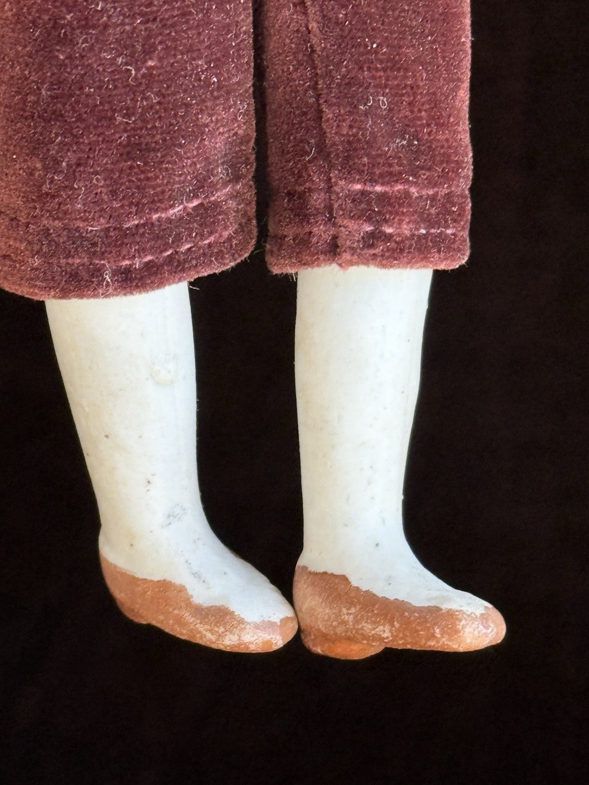 Lot of 2 Vintage Miniature 7.25” Made in Japan Bisque Head Dolls