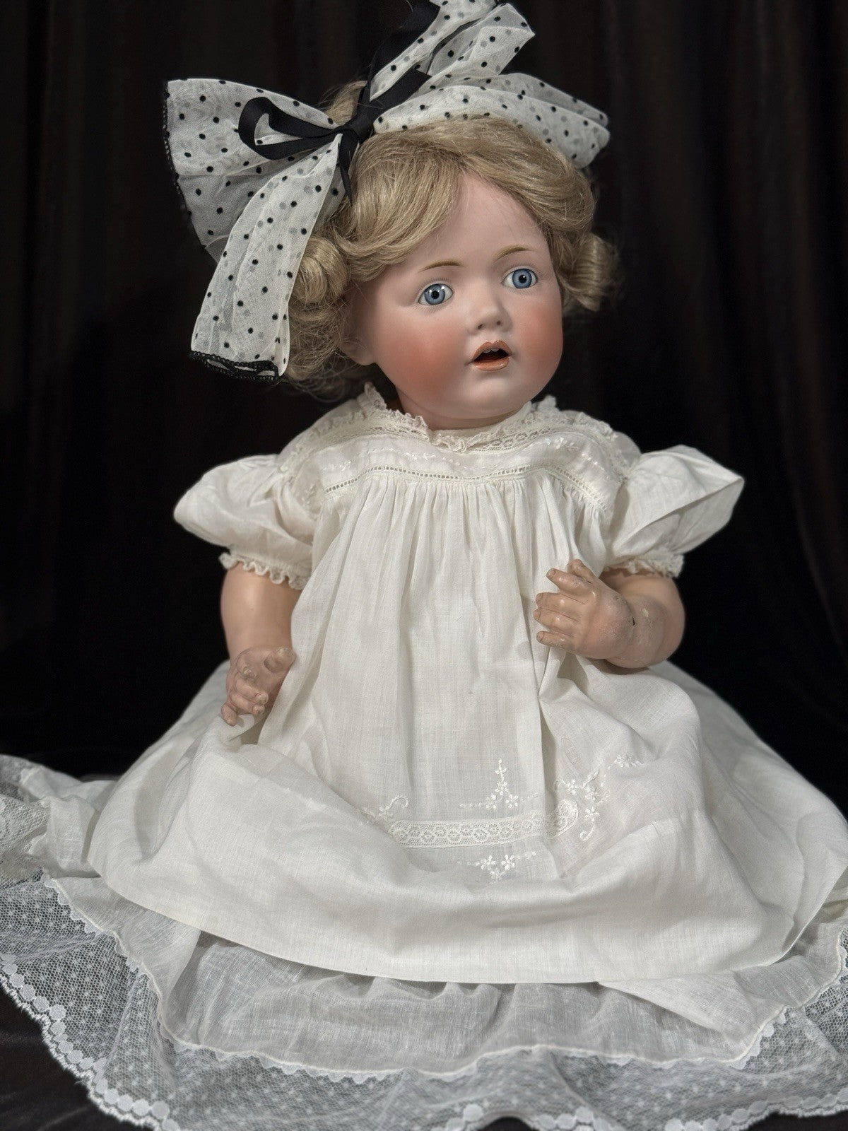 Antique German 20” Hilda JDK Kestner 245 Bisque Head Composition Body Baby Doll