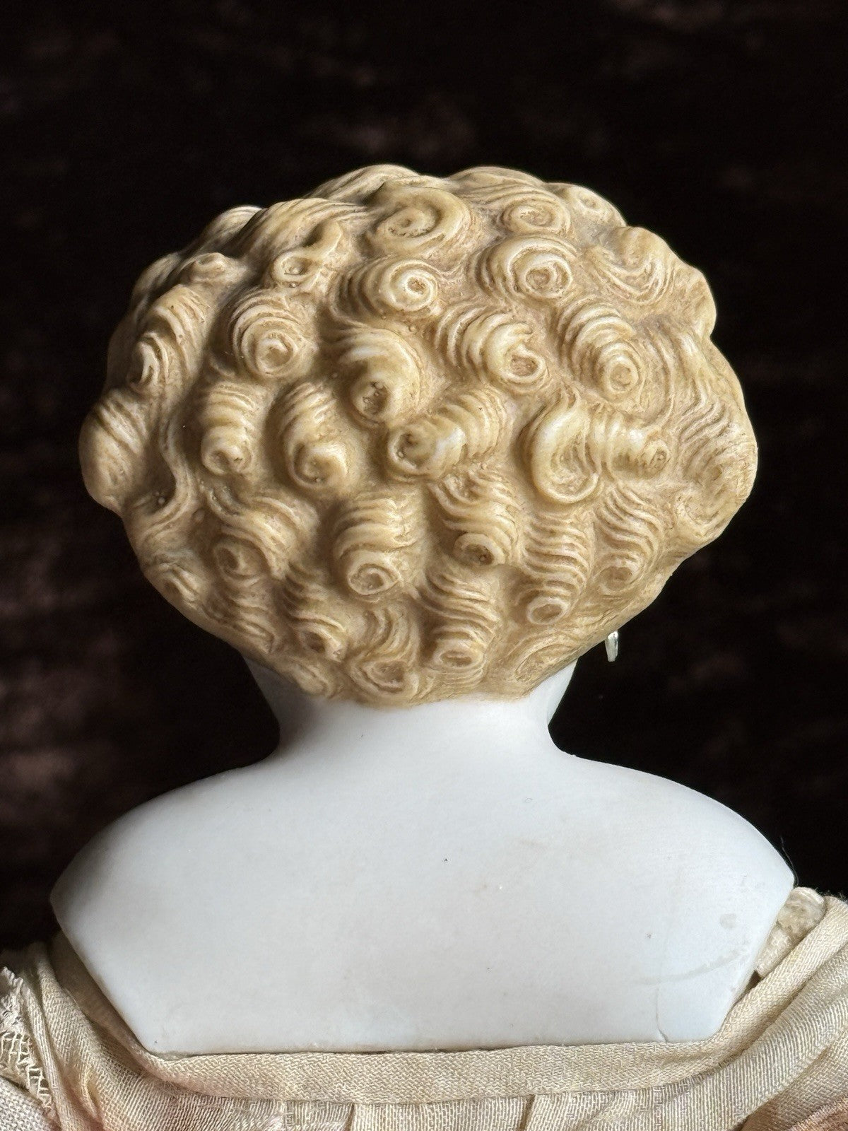 Antique German ABG (?) 11.5” Bisque Head Parian Fashion Doll