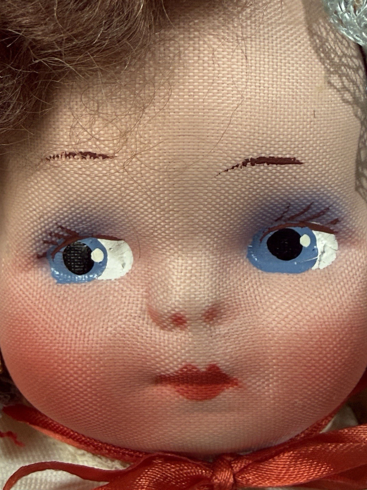 Lot Of 2 Cloth Mask-Face International Dolls; Original Box