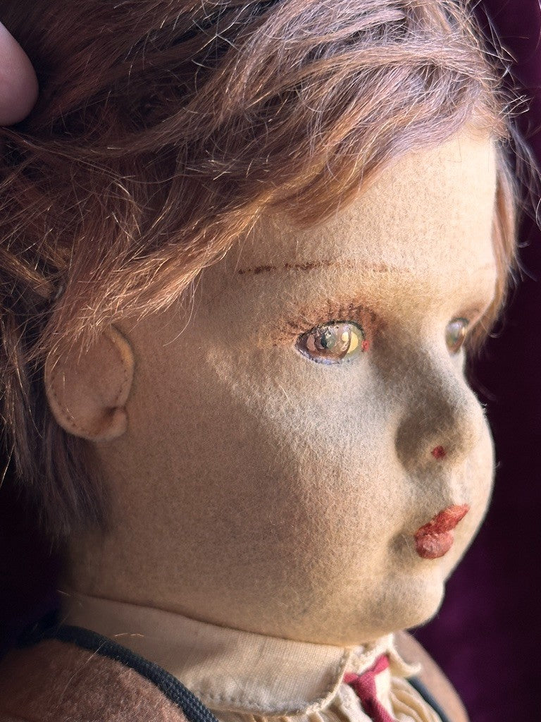 Rare Vintage Spanish TAF Talleres Arte Fuste Cowboy/Gaucho Lenci Style Felt Doll