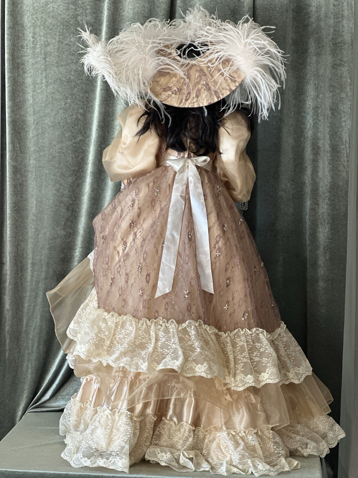 Collectible Large 42” Porcelain Doll “Jazzie” by Rustie LE 1000 Tag/COA/Stand