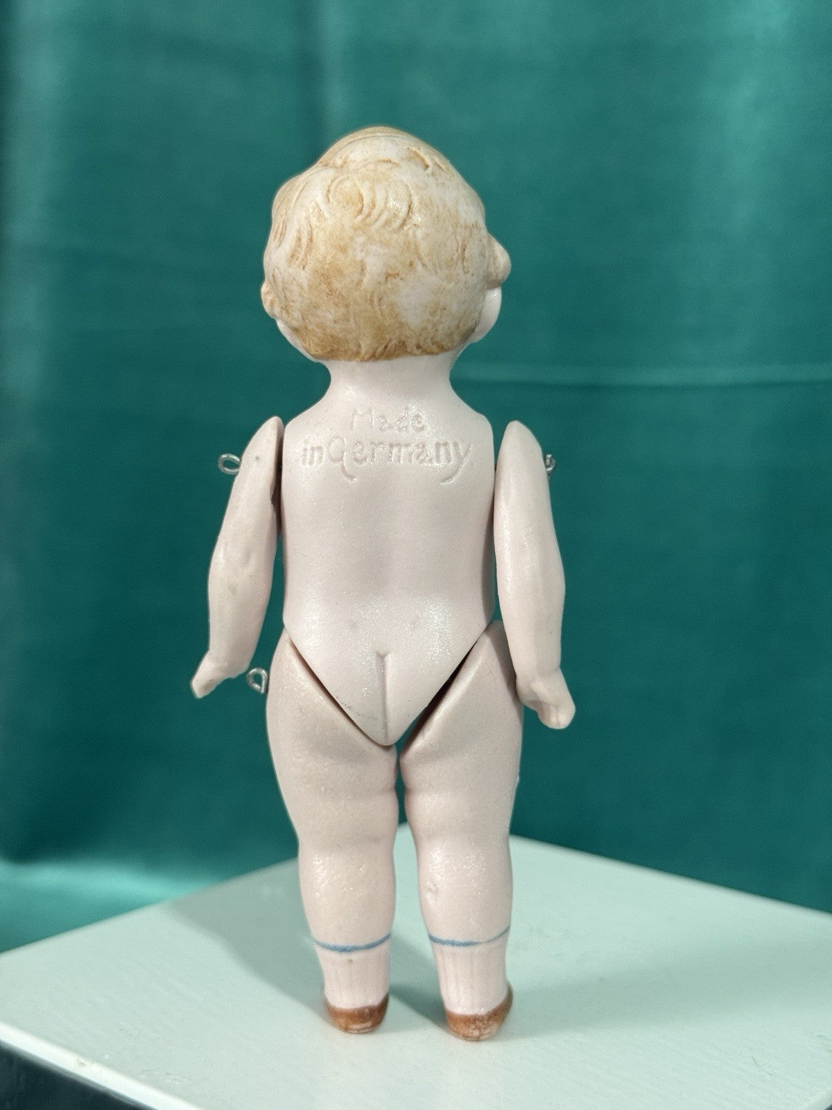 Lot Of 2 Antique German 4.5” All Bisque Limbach Mignonette Dolls