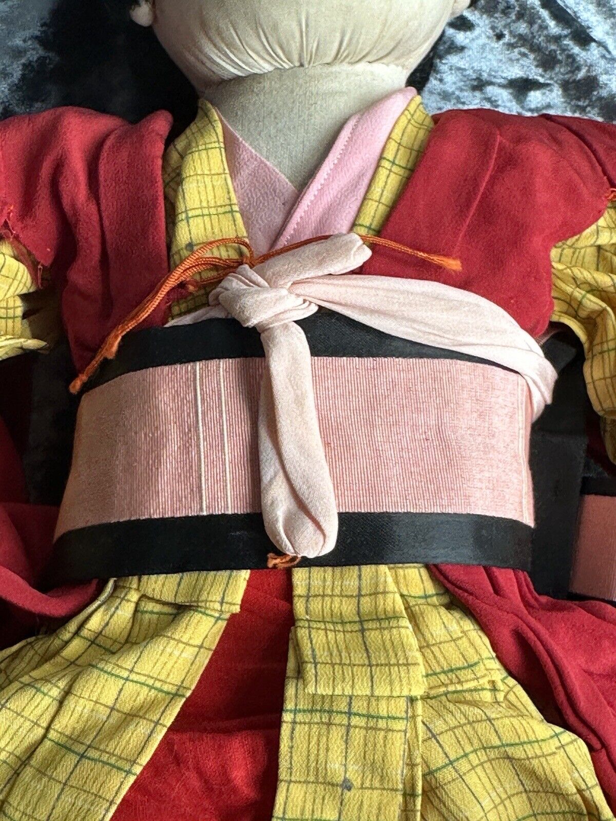 Vintage 18” Japanese Willy Seiler Artist Cloth Oriental Doll