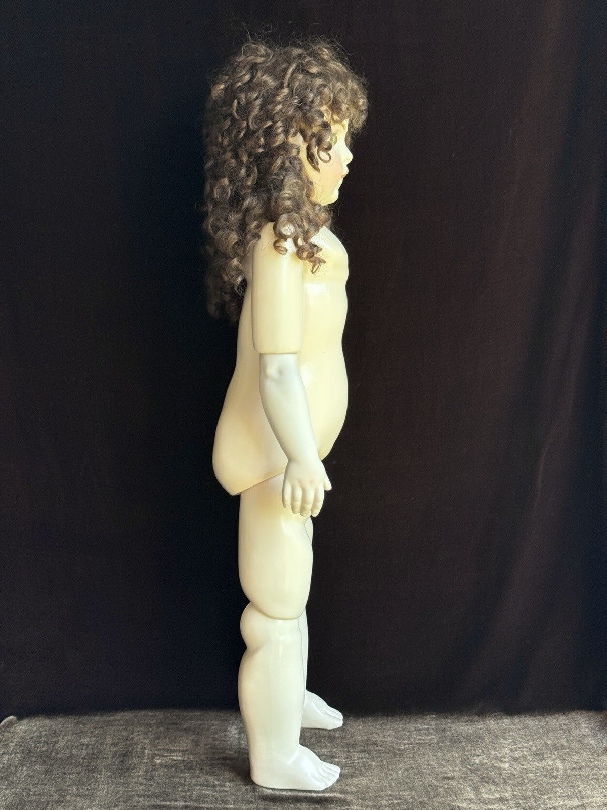 Large Porcelain Compo 28” Repro of Antique French Bru Jne Doll By Jamie Englert