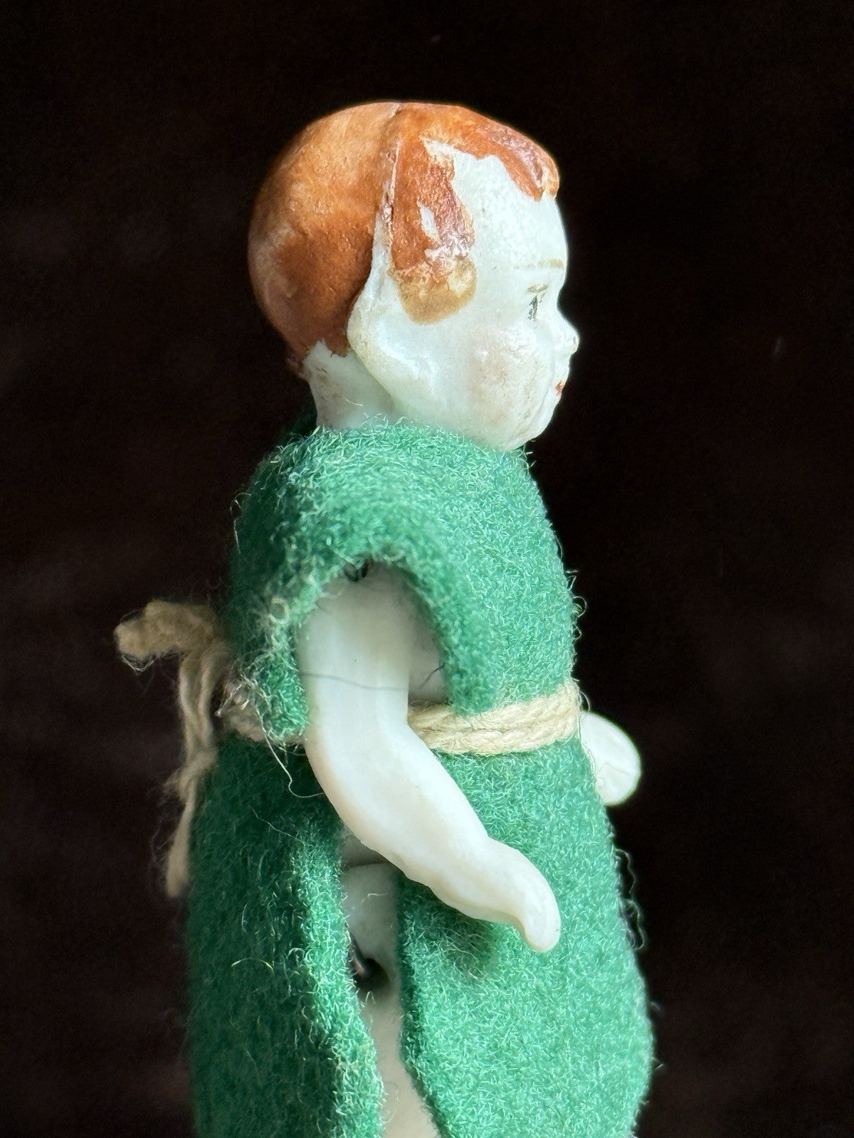 Miniature Antique German 2.5” Carl Horn Hertwig Doll