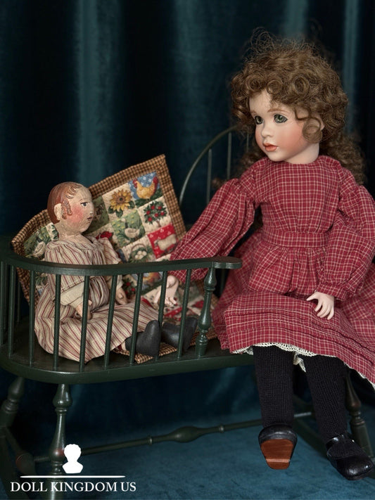 Artist Proof Wendy Lawton “Carrie & Sophia Grace” Wooden 16.5” Doll Box/COA/Tag