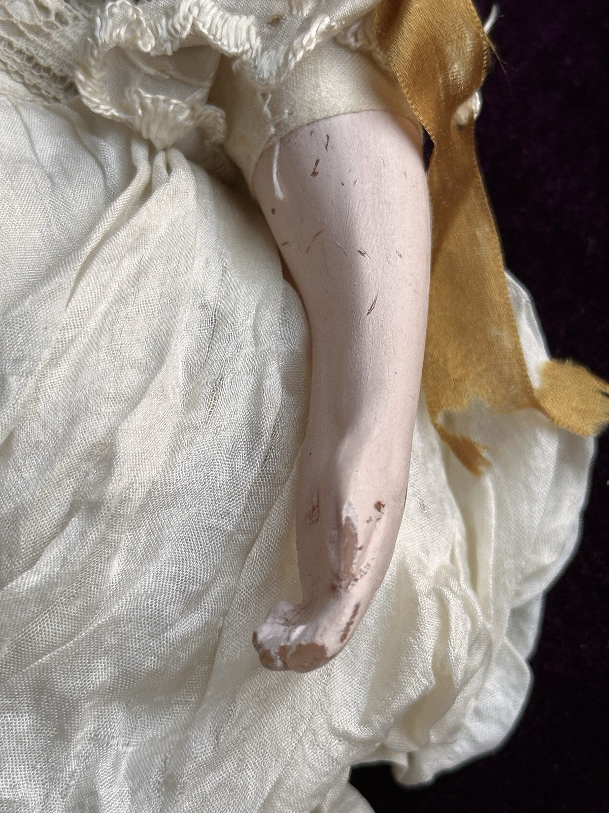 Vintage 10.5” OOAK NIADA Artist Muriel Bruyere (?) Clay Character Portrait Doll