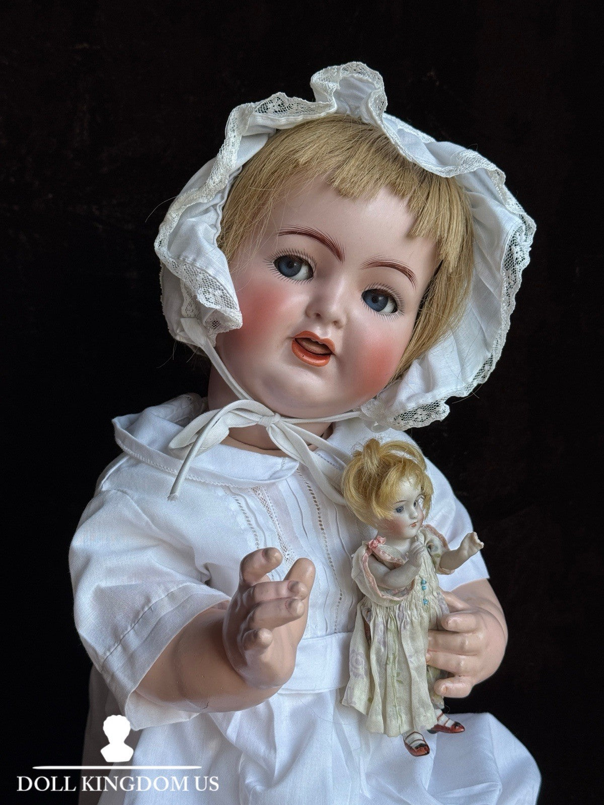 Large 24” Antique German Kammer & Reinhardt Simon Halbig 126 Flirty Eyes Doll