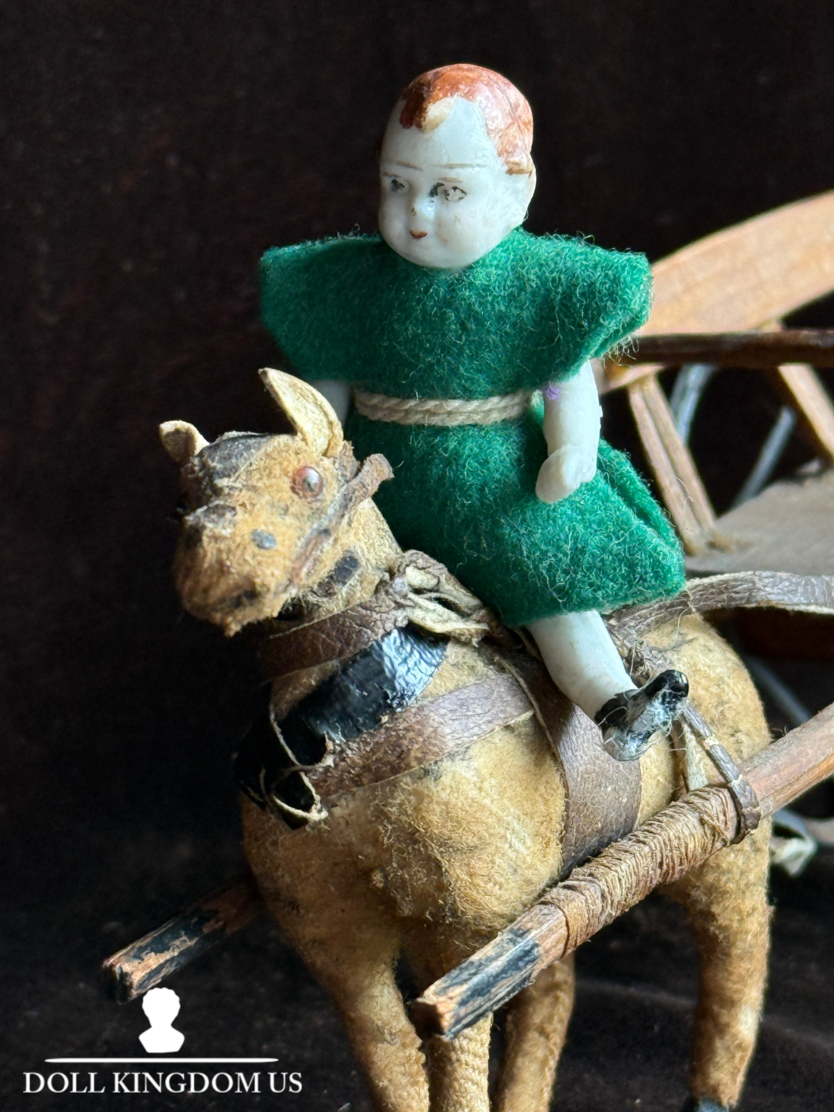 Miniature Antique German 2.5” Carl Horn Hertwig Doll