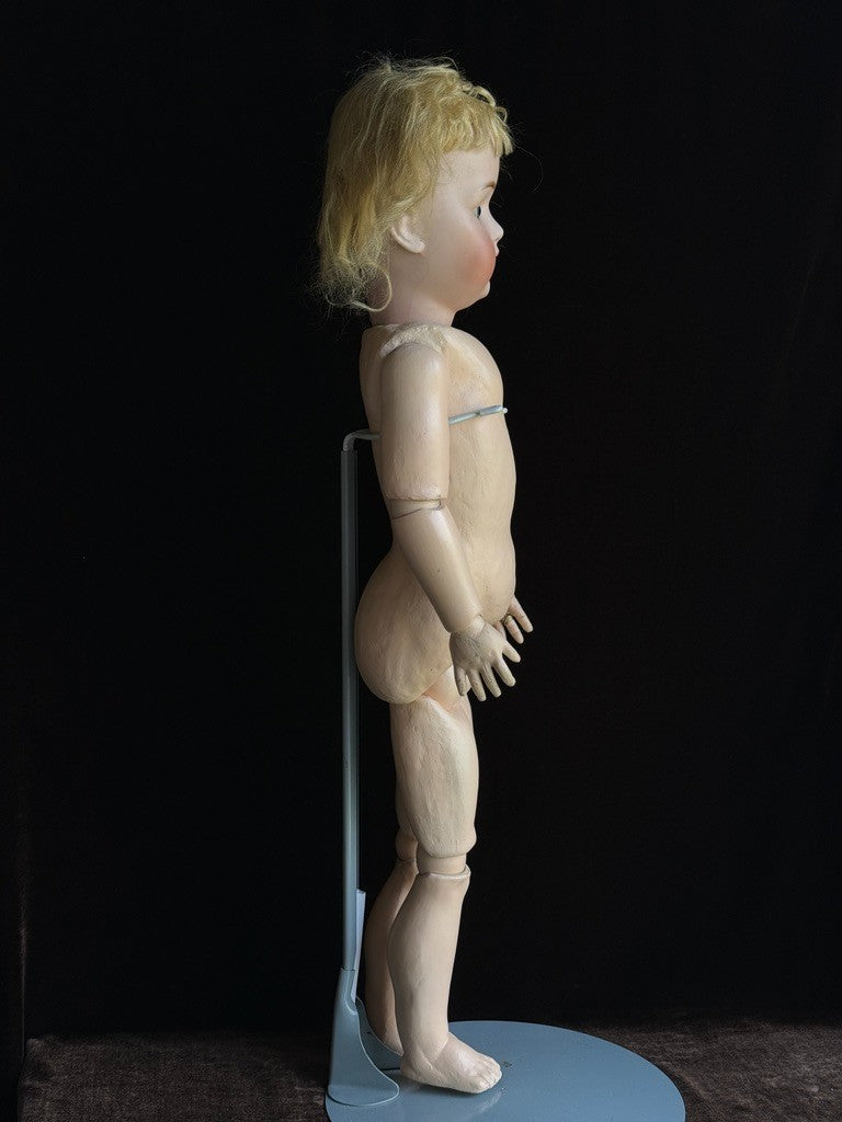 Large Antique German 27” Kestner 214 Bisque Head Doll