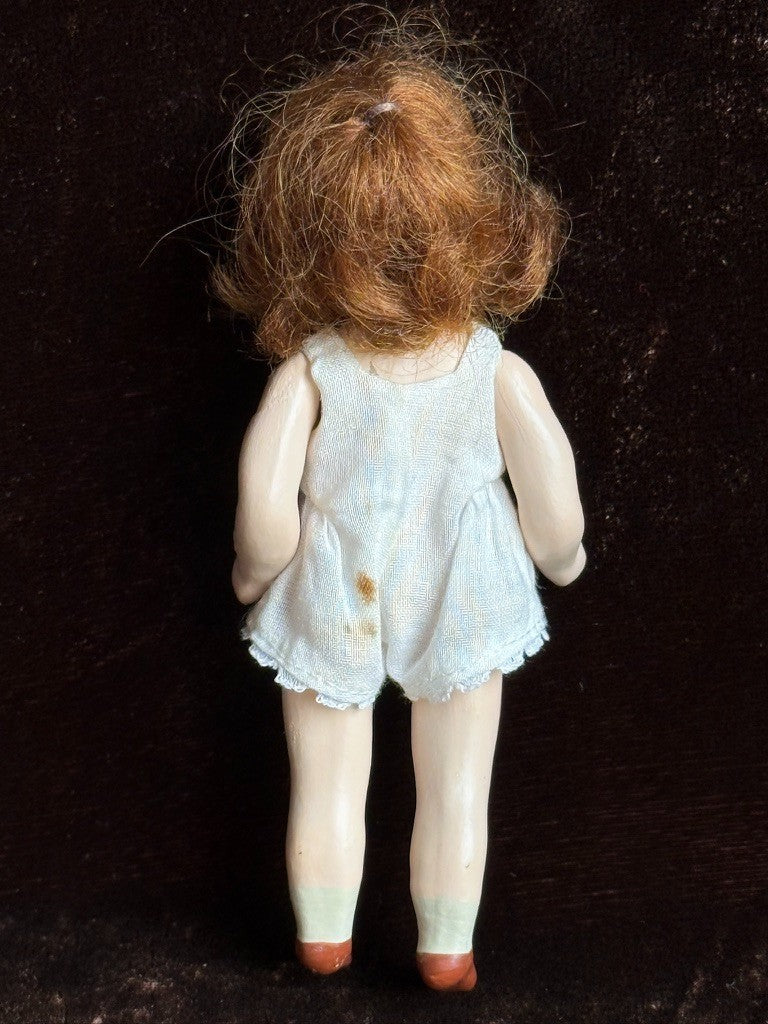 Miniature 4.5" Porcelain Composition Reproduction Antique French Dollhouse Doll