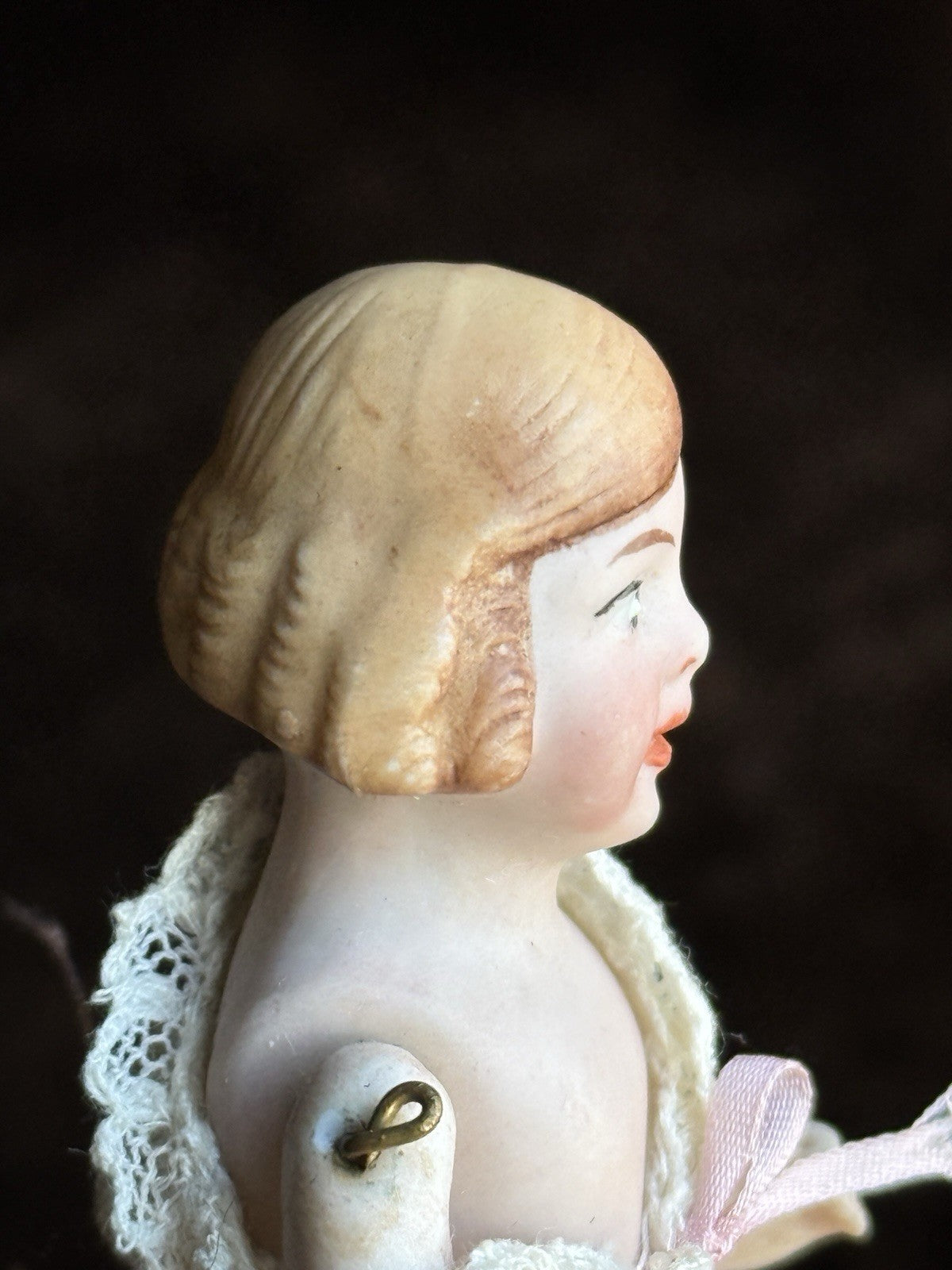 Mystery Antique German 3.625” All Bisque 36 Orsini Style Mignonette Doll