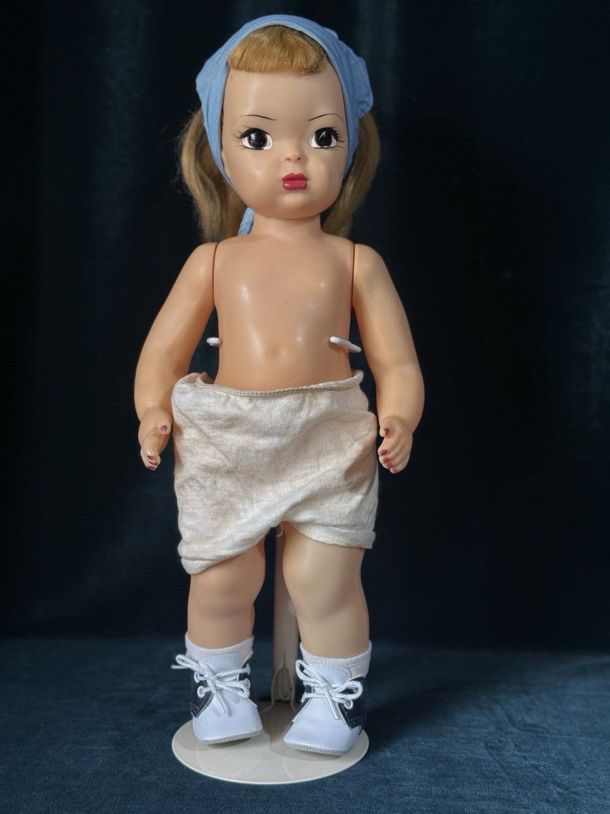 Vintage Hard Plastic 16” Terri Lee Girl Doll - Redressed