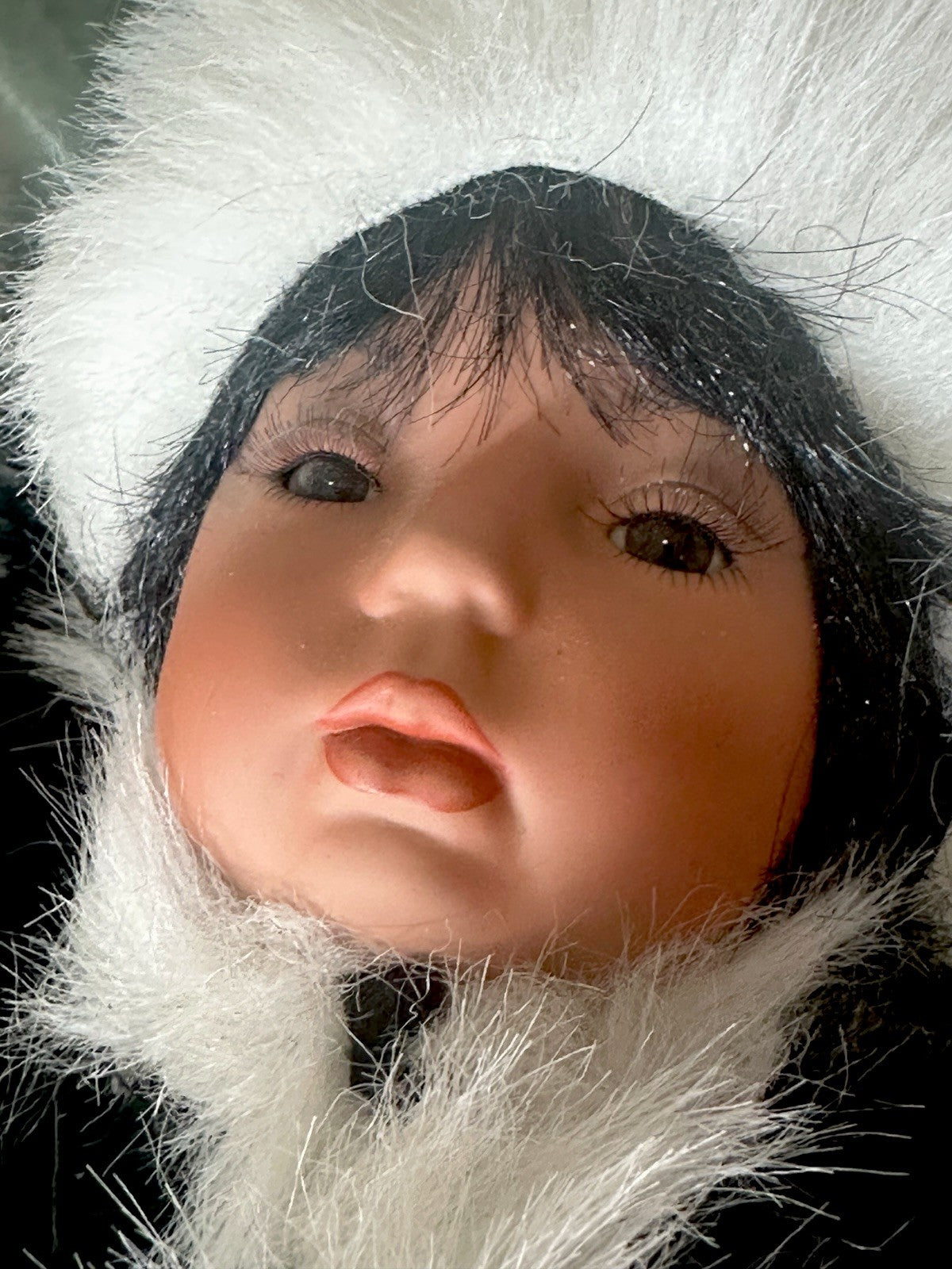 Porcelain 42” Doll “Moon Dance & Lil’ Spirit” by Rustie & Donna Rubert COA/Stand