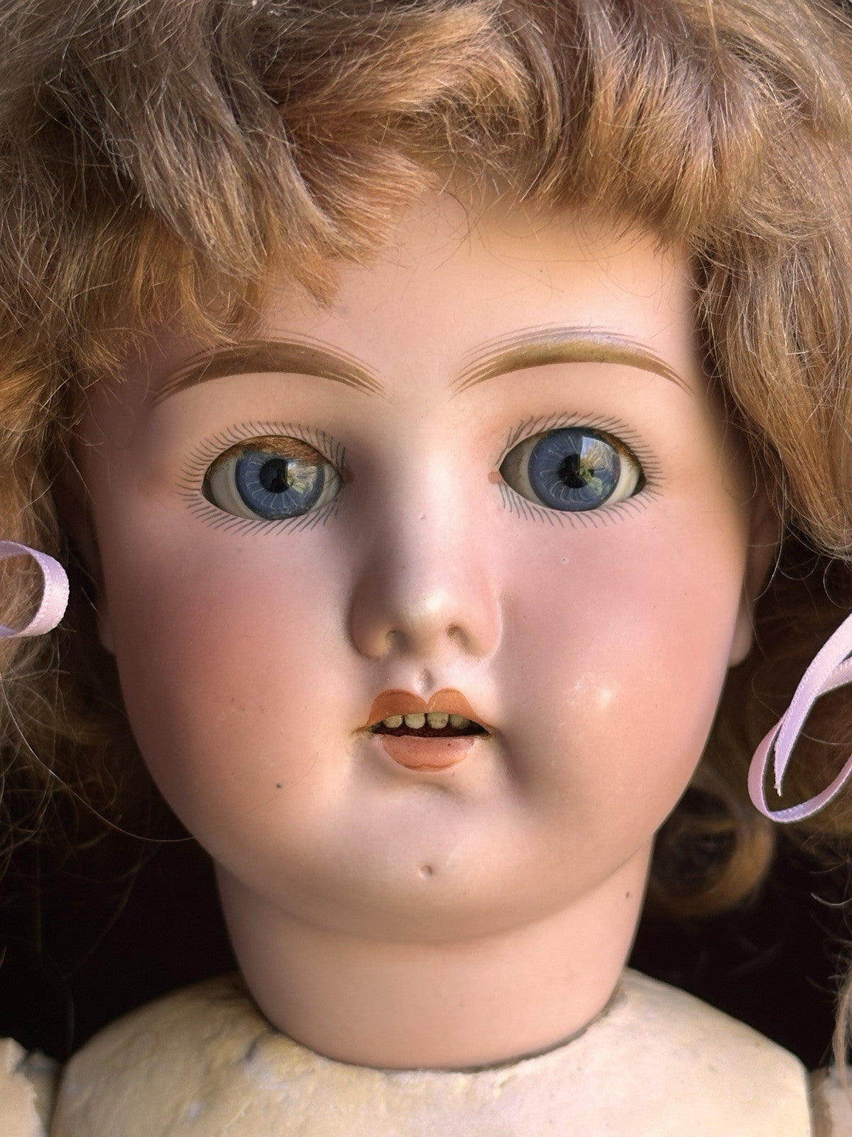 Antique German 23” Gans & Seyfarth Bisque Head Doll