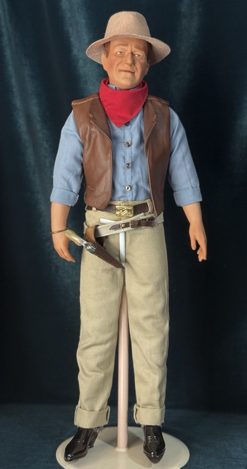Lot Of 3 Vintage Effanbee/Franklin Mint Legend Series John Wayne Character Dolls