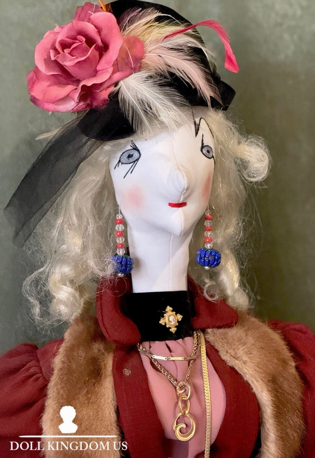 Large!!! 49” OOAK Artist Handmade Whimsical Cloth Doll “Alison Stanley”
