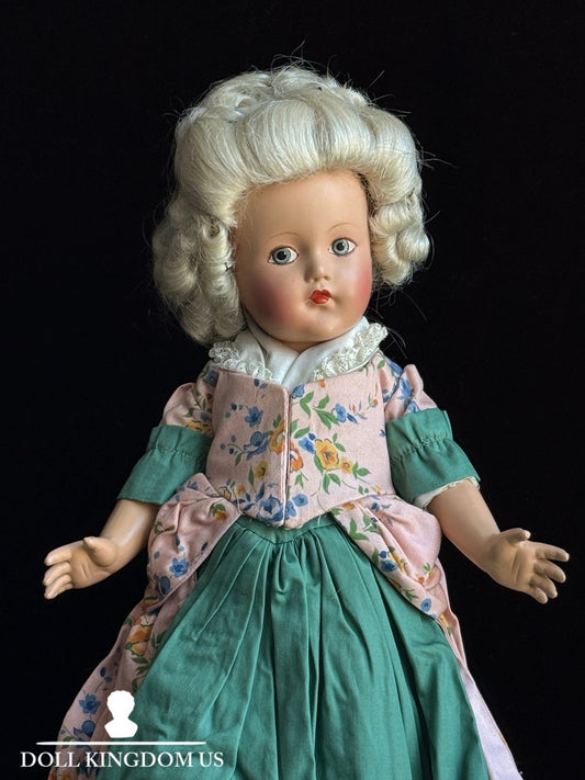 Vintage Effanbee 15.5” Composition Anne Shirley Historical Revolutionary Doll
