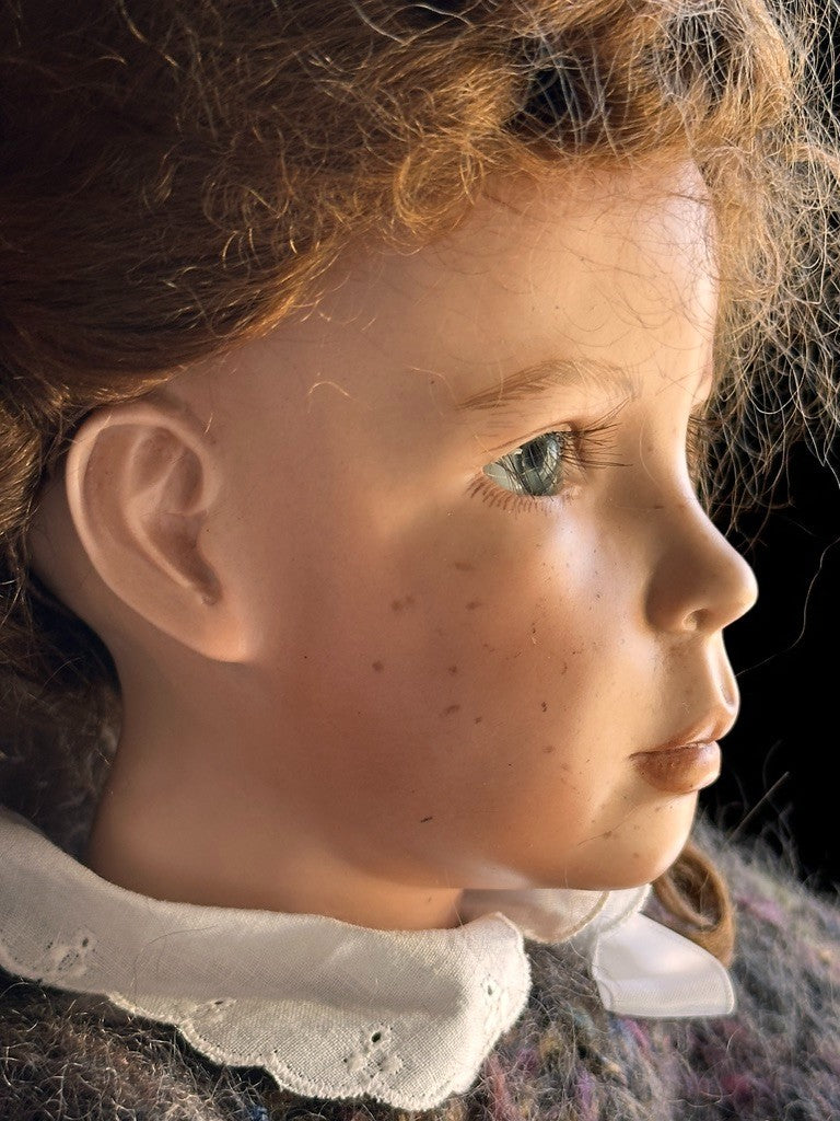 OOAK Collectible 24” Porcelain Cloth Heidi Plusczok Doll