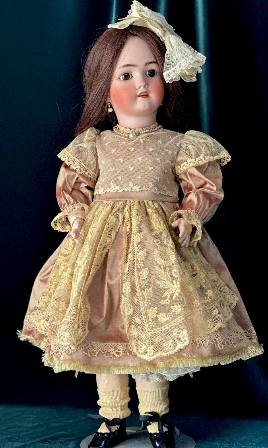 Antique German Simon Halbig Heinrich  Handwerck Bisque Head 20” Doll