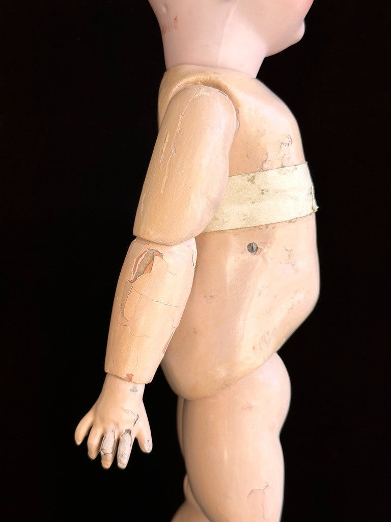 Antique German French 15” Tete Jumeau Dep Bisque Head Doll Working Crier