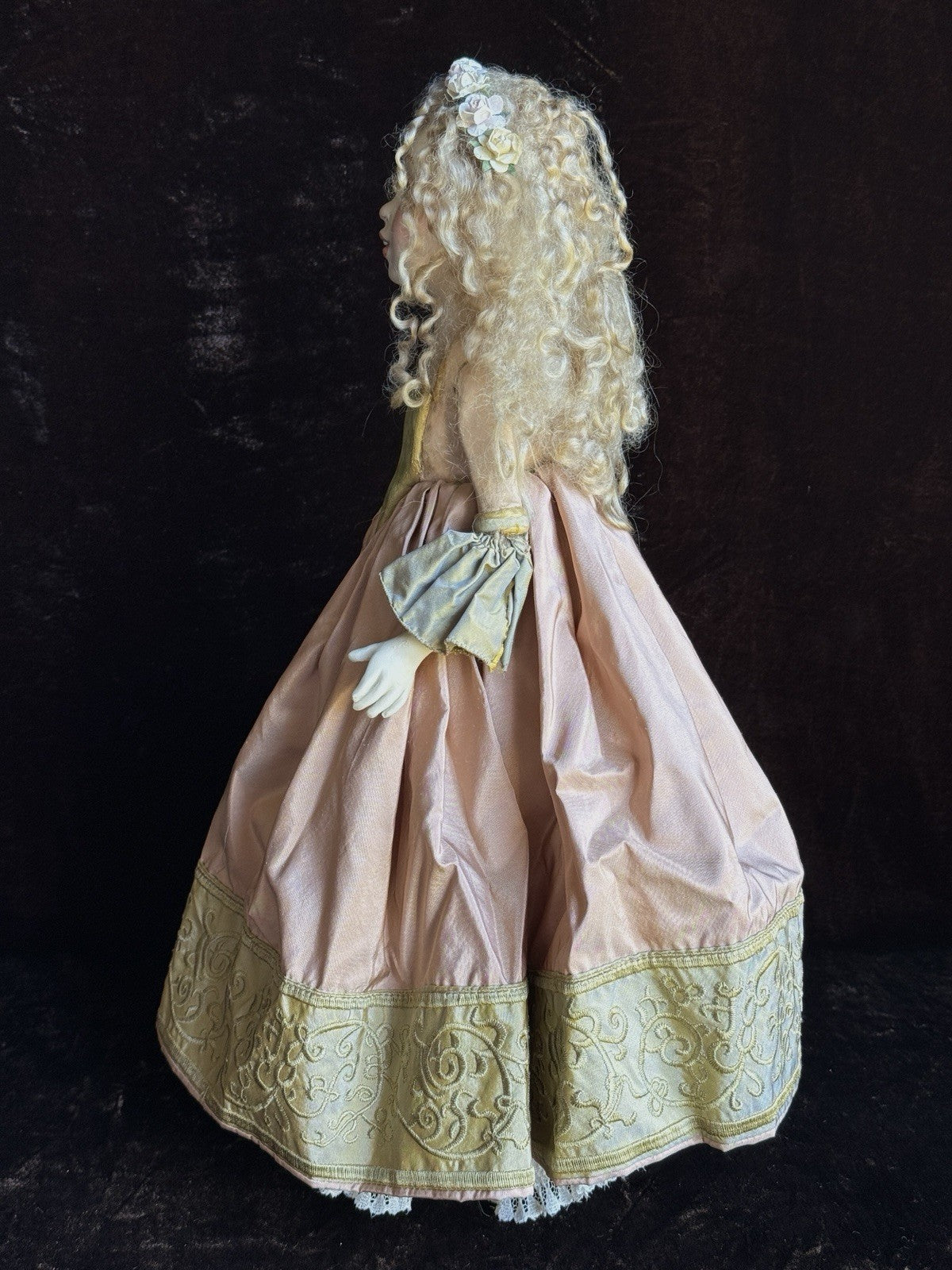 OOAK Collectible 15” Judith & Lucia Friedericy Wax Over Porcelain Doll
