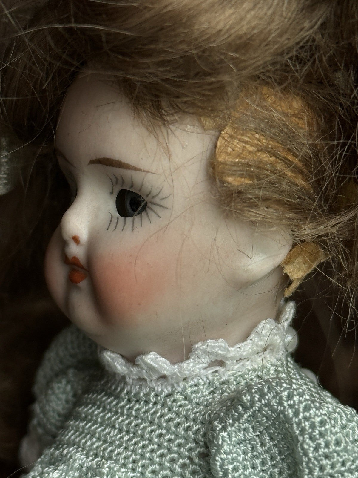 Antique German 4.5” Kestner 208 All Bisque Mignonette Dollhouse Doll