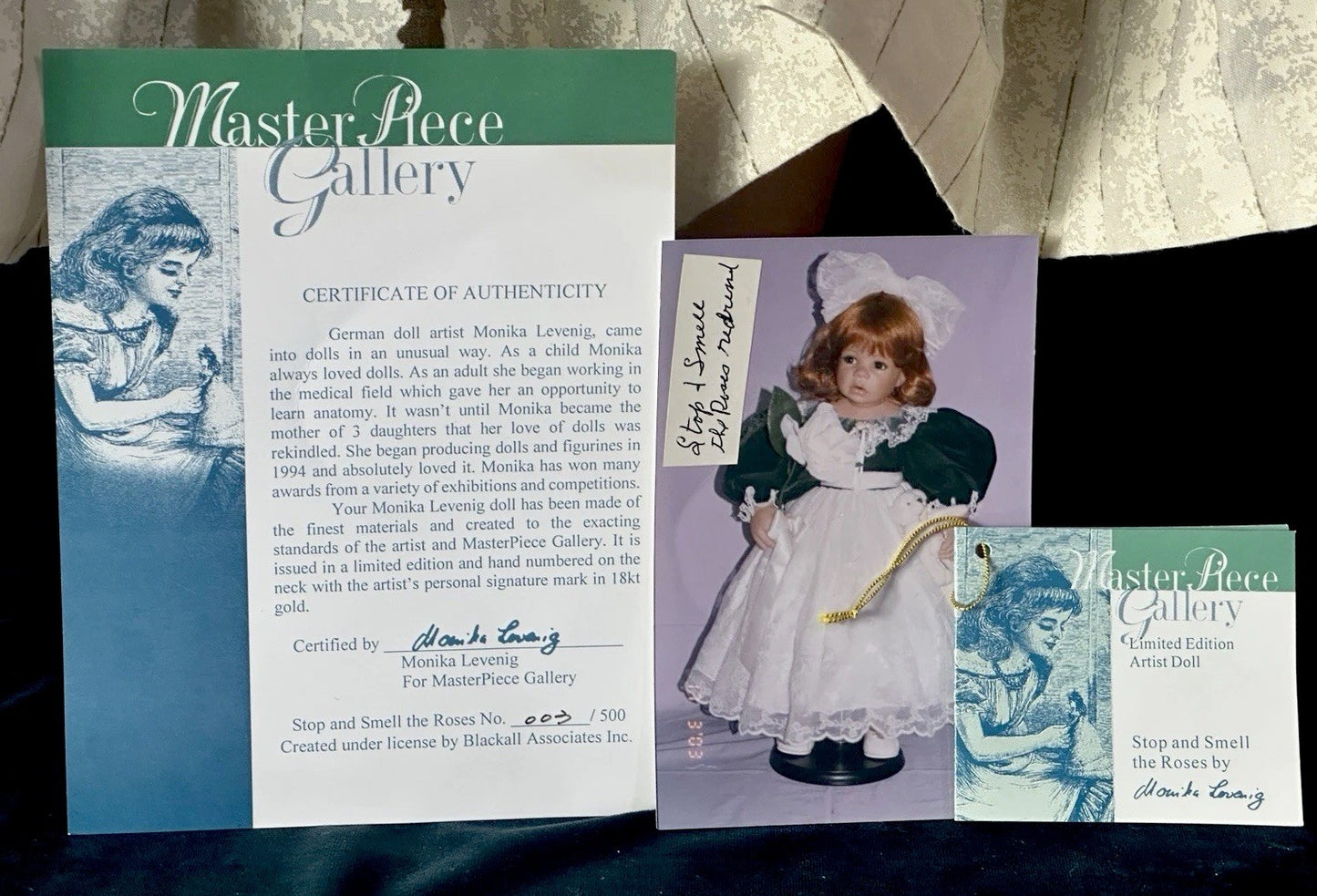 Artist Doll “Stop And Smell The Roses” Monika Levenig LE 500 Tag/COA Redressed