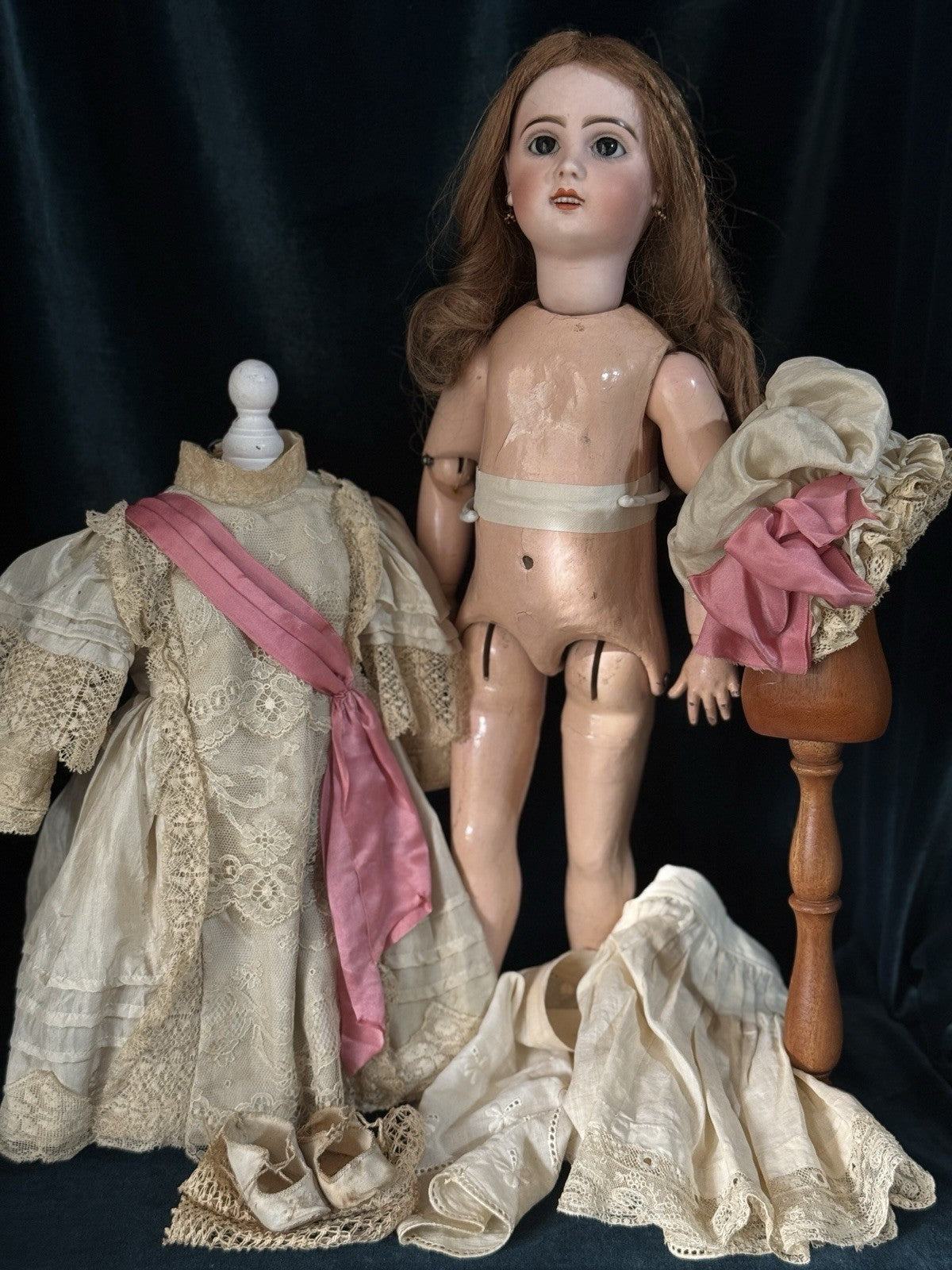 Rare Antique French Walking/Talking/Sleepy Eyes Mechanical JUMEAU 22” Doll