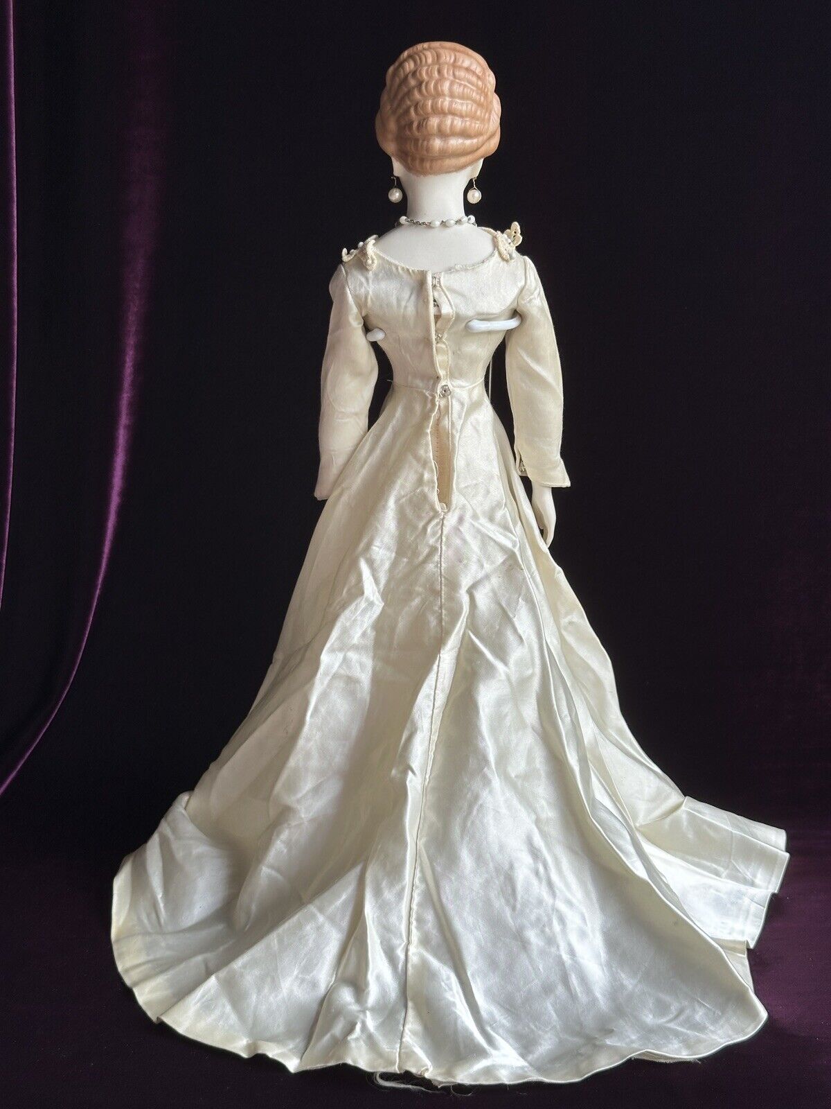 Vintage 20.25” Porcelain Fancy Parian China Doll by Janet Pace Emma Clear Mold
