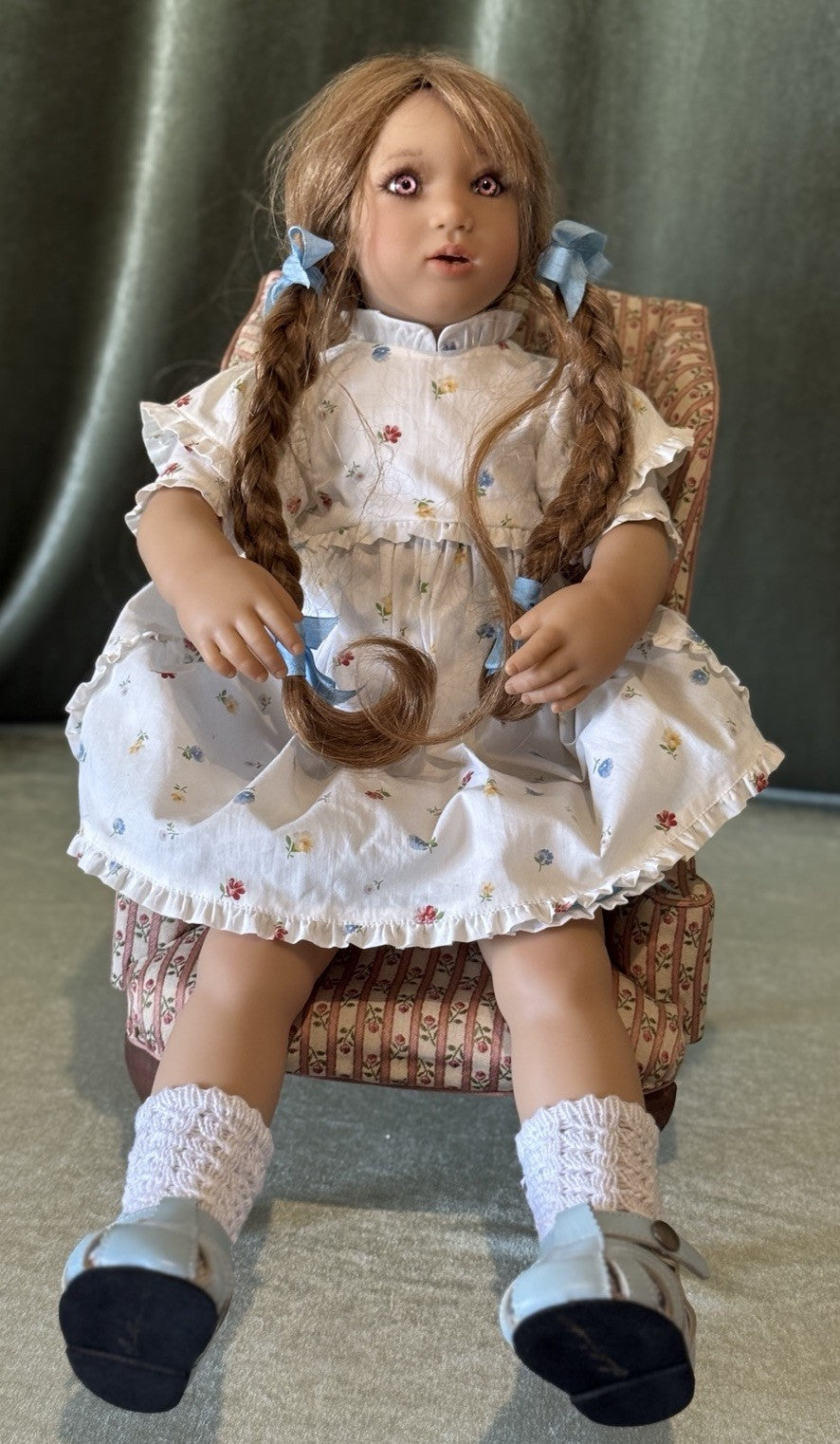MIB Vinyl Annette Himstedt 24” Doll “Lonneke” 1998 Box/COA/Tag
