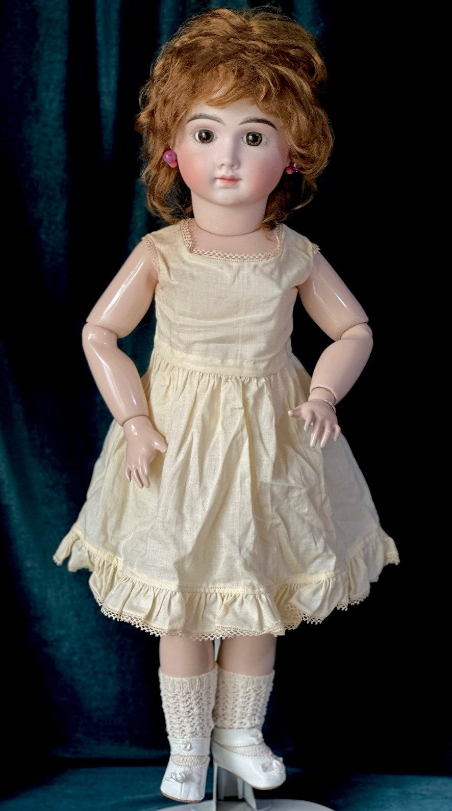 Vintage Reproduction of Antique French Andre Thuillier A.14.T. 24” Doll