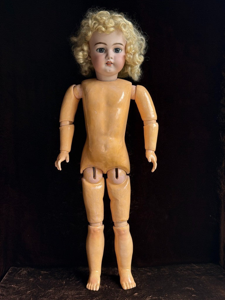 Large Antique German 30” Simon Halbig Dep 1079 Bisque Head Doll