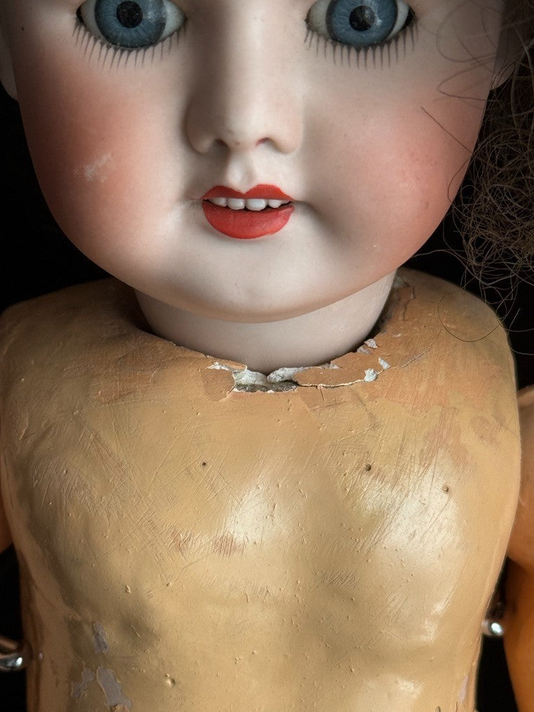 Antique French 19” SFBJ 60 Bisque Head Doll
