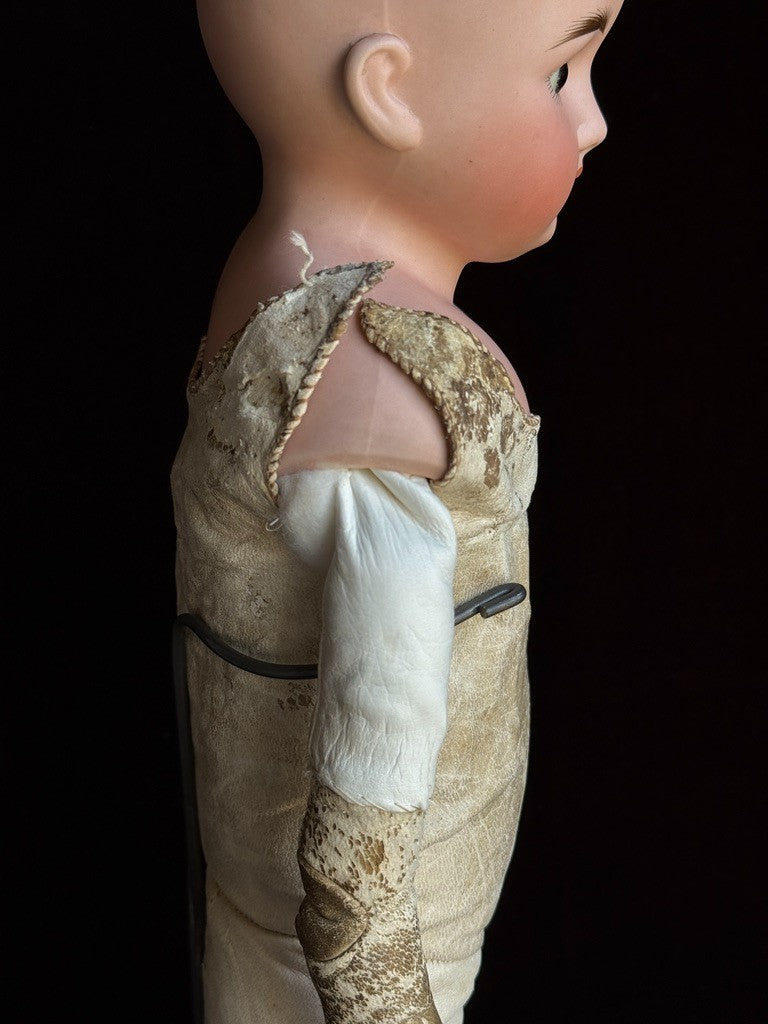 Antique German 21” ABG Alt Beck & Gottschalk Turned Bisque Shoulder Head Doll