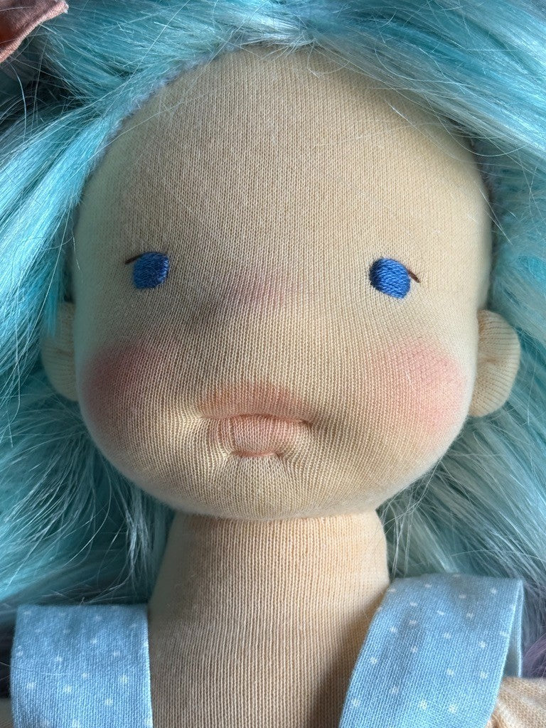 OOAK 19” Waldorf Style Cloth Handmade Doll