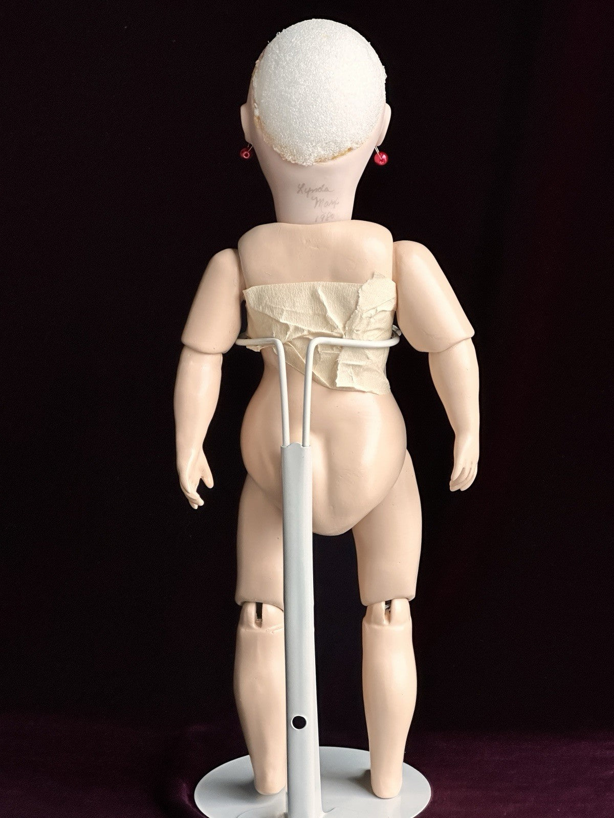 Vintage Lynda Marx Porcelain 15” Reproduction of Antique French Bru Jne Doll