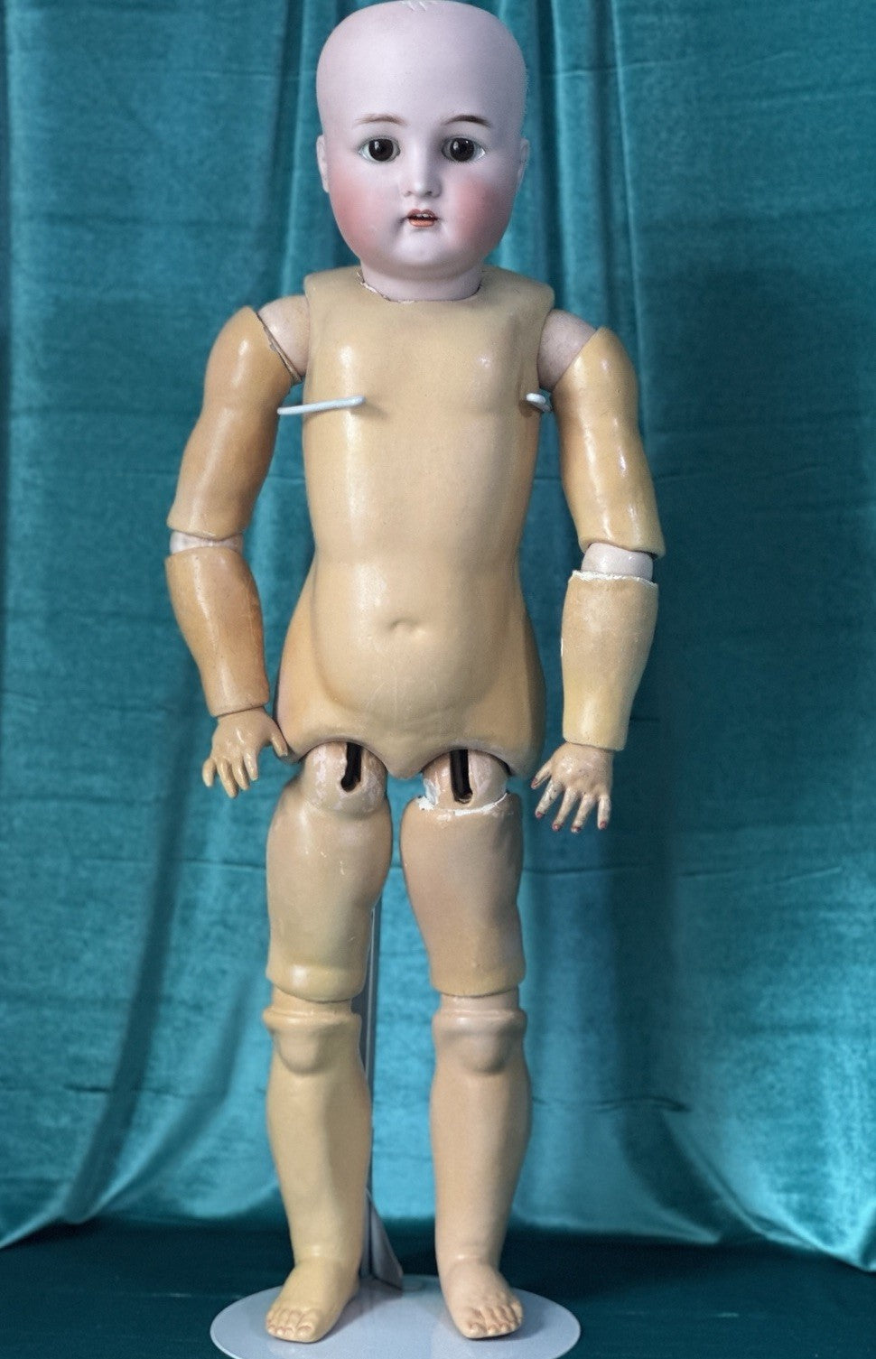 Antique German Kammer & Reinhardt Simon Halbig 28” Doll Bisque Head Comp Body