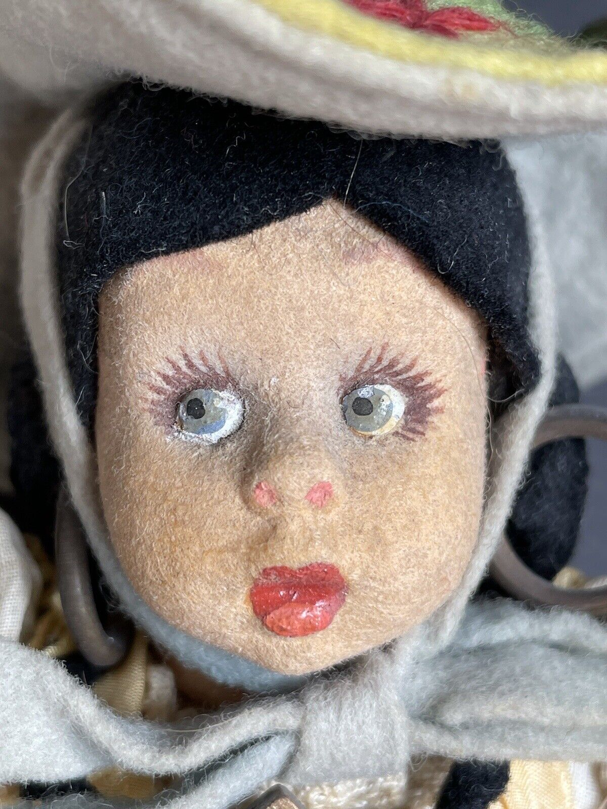 Vintage Italian Lenci Mascotte Regional Costume Cloth/Felt Doll