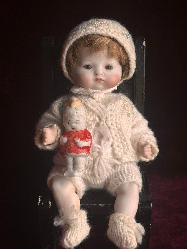 All Porcelain 6” Reproduction of Antique German Grace Putnam Bye-Lo Baby Doll